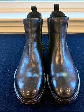 Men's Black Leather Chelsea Boots
